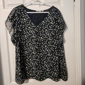 Reitmans cap short sleeved blouse, size 2X